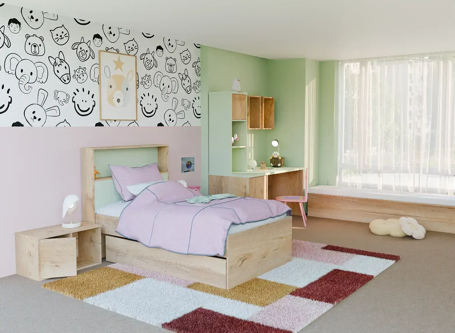 Playful Elegance in a Soft, Pastel Wonderland