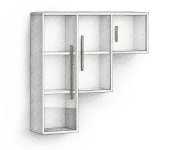 Floating Display cabinet