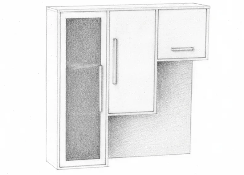 New wall mounted wardrobe