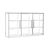 New wall mounted display cabinet