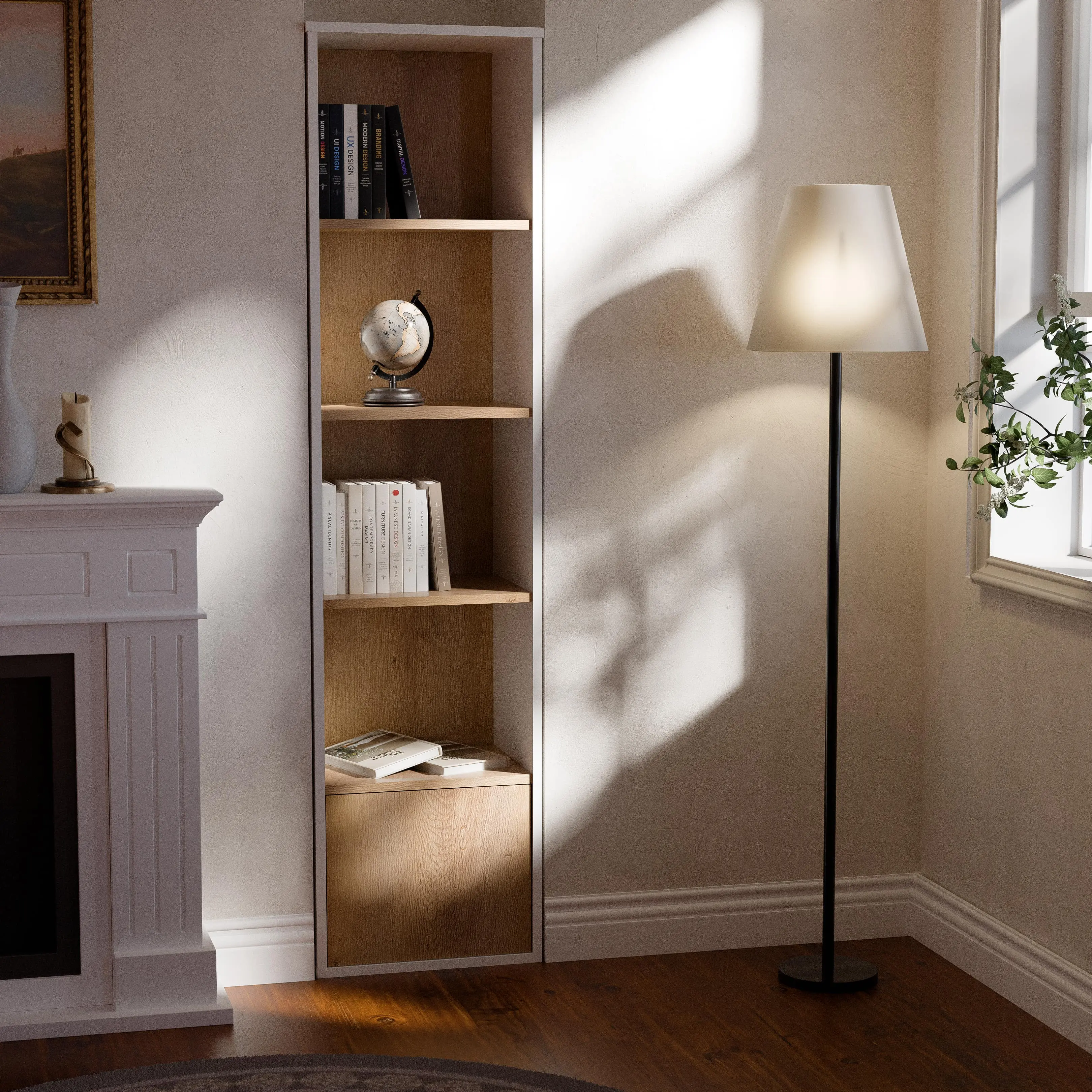 Floor bookcase