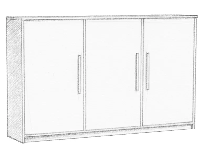 New wall mounted wardrobe